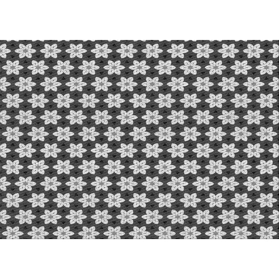 Ahgly Company Machine Washable Indoor Rectangle Transitional Silver Gray Area Rugs, 5' x 7'