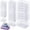 Frosted, variant on Rectangular Organizer Bins for Beads Jewelry Findings, Clear, 28Pcs