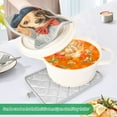 thumbnail image 3 of Yayeee Pot Holders Kitchen Heat Resistant with Pocket 7"x9.8" Cotton Oven Cooking Hot Pads, Yellow Dog Artist, 3 of 7