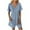 Light Blue, variant on Feancey Womens Linen Romper Shorts Summer Roll-up Short Sleeve V Neck Jumpsuits Loose Fit Casual Beach Vacation Overalls with Pockets Light Blue L