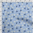 thumbnail image 3 of Soimoi Bird Print Velvet Fabric Decor Sewing Fabric By The Yard 54 Inch WideDecorative Fabric For Upholstery And Home Accents Blue, 3 of 5