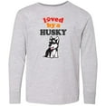 thumbnail image 3 of Inktastic Siberian Husky Dog Puppy Long Sleeve Youth T-Shirt, 3 of 5