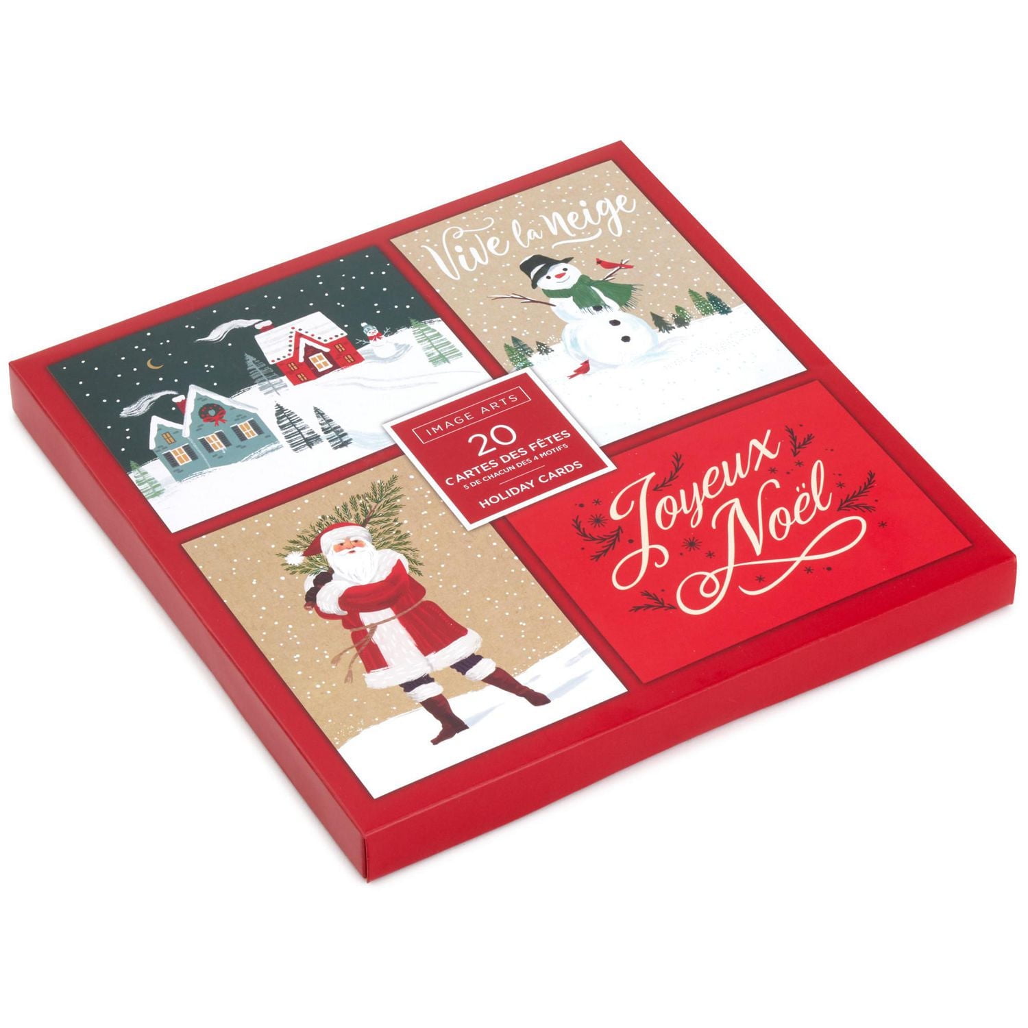 Image Arts Assorted French-Language Boxed Christmas Cards (Winter Wonder), 20 ct.