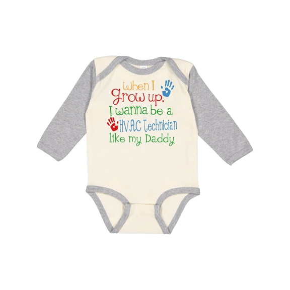 Inktastic Hvac Technician Like Daddy Boys or Girls Long Sleeve Baby Bodysuit