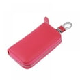 thumbnail image 2 of Leather Car Keychain Wallet Keychain Cover Zipper Key Bag Key Housekeeper Topwoner Storage Bag Auto Parts, 2 of 6
