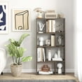 thumbnail image 4 of Costway 48" Geometric Bookshelf Open-back Bookcase with 8 Cubes 2 Anti-Toppling Devices Grey, 4 of 8