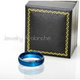 thumbnail image 3 of Jewelry Avalanche 2-Tone Blue Tungsten Wedding Band, Comfort Fit Engagement Ring Unisex 6MM, 3 of 4