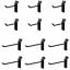 

100 New Slatwall Hooks Bundle 6 & 8 -50 Each- Black