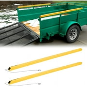 HECASA 2 Sided Tailgate Utility Trailer Lift Gate Liftgate Ramp Lift Assist System 350 Pounds