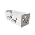 thumbnail image 2 of Letter Holder Bandeja de Cartas de Madera para Pared con Organizador y Caja de Correspondencia Diseño Moderno Hecho a Mano Adecuada para Oficina y Sala de Estar blanco, 2 of 7