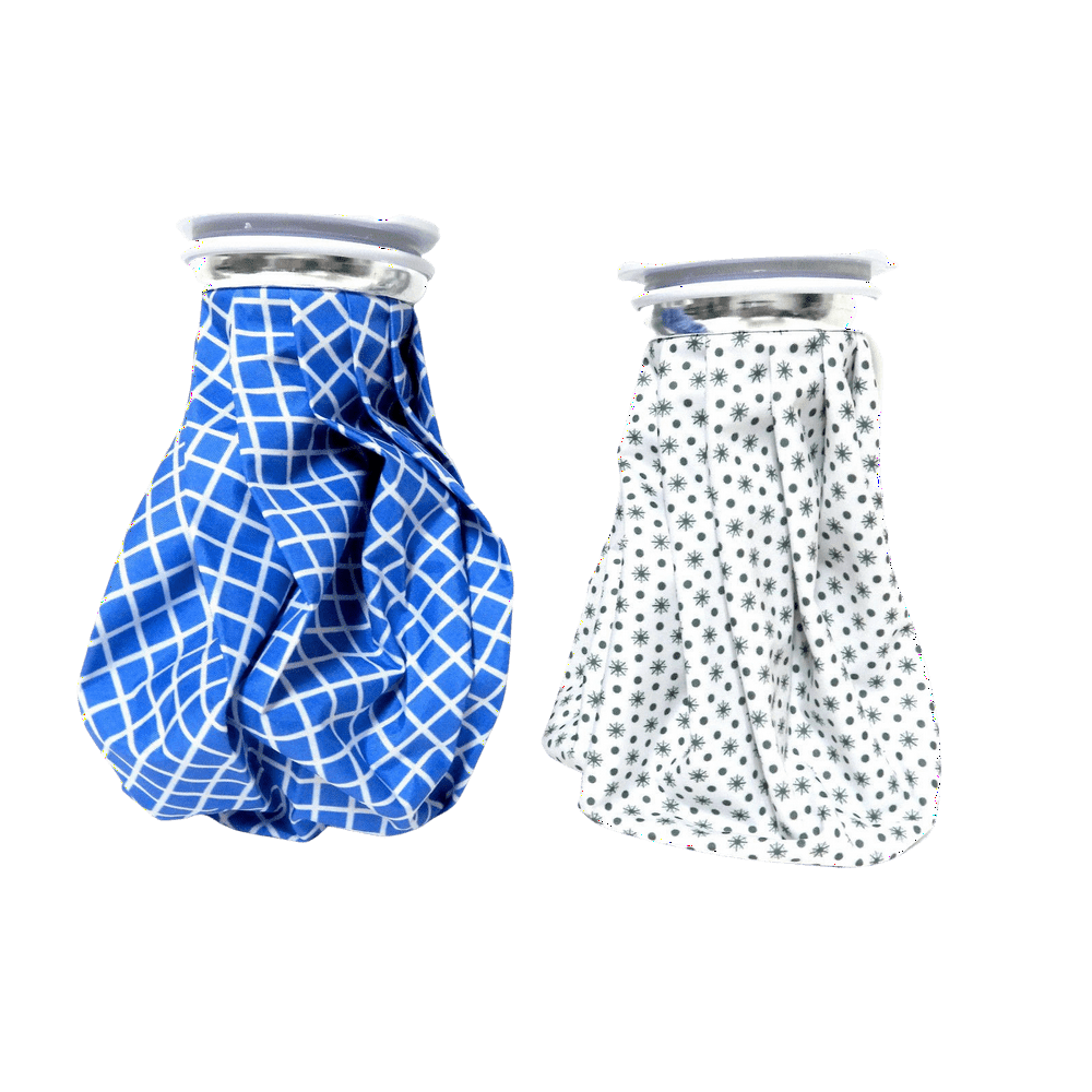 2 Pack Cold & Hot Therapy Pain Relief English Style 9" Ice Water Bag