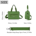 thumbnail image 4 of PULLIMORE Nylon Tote Bag for Women Crossbody Shoulder Bags Messenger Purse Top Handle Satchel Handbags for Travel Work, Green, 4 of 9
