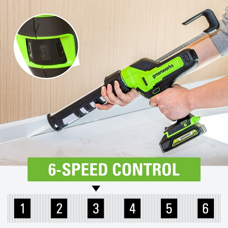 Greenworks 24v Hot Glue Gun With 24v 2ah Battery And 2a Charger