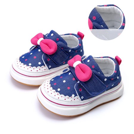 

Toyella Girls princess shoes non-slip toddler shoes Blue purple 19