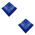thumbnail image 3 of Pañuelo de poliéster Eigraketly Bufanda cuadrada de moda Paisley Azul 2piezas, 3 of 5