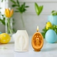 thumbnail image 1 of Vela perfumada de Pascua DIY de silicona para piedras aromáticas con forma de huevo Kit de manualidades decorativas para huevos de Pascua, 1 of 4