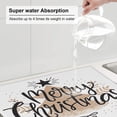 thumbnail image 5 of XMXT Microfiber Drying Mat, Merry Christmas Creativity Prints Absorbent Dish Drying Mats for Kitchen Dishes Rack Pad, 16 x 18 inches, 5 of 9