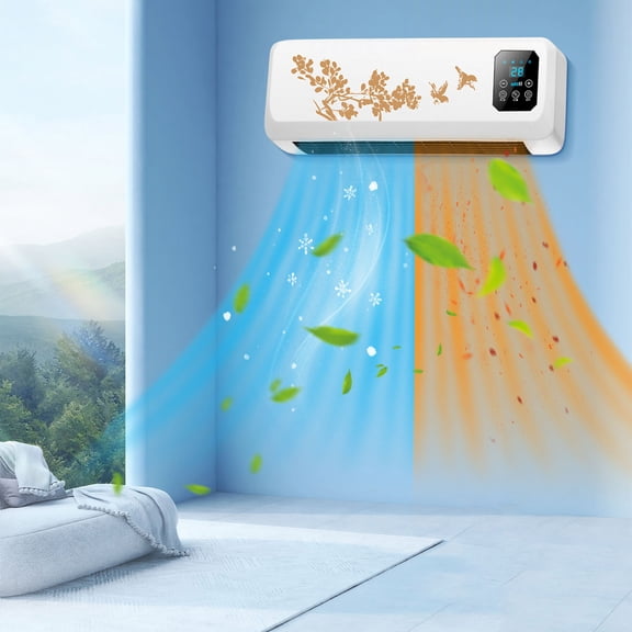 FYHALE 8,000 BTU Portable Air Conditioner with Heat Function for Rooms up to 250 Sq. Ft., White