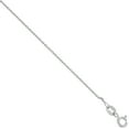 thumbnail image 2 of Sterling Silver fine Boston Link Chain Necklace 1mm Very Thin Nickel Free Italy 18 inch, 2 of 3