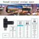 thumbnail image 4 of Lot of 2 USB Flash Drives C 64GB USB 2.0 OTG 3 IN 1 Type C USB Micro USB Memory Stick, 4 of 5