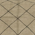 thumbnail image 1 of Ahgly Company Indoor Square Abstract Brown Solid Area Rugs, 5' Square, 1 of 6