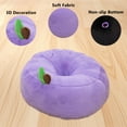 thumbnail image 4 of COFEST Super Soft Plush Chair Cushion, Multi-Purpose Floor Seating Pillow, Memory Foam Supportive Seat Cushion, Comfortable And Breathable Chair Pad Purple, 4 of 9