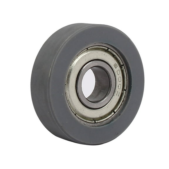 10mm x 35mm x 10mm PU Roller Bearing Pulley Sliding Converyor Wheel