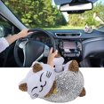 thumbnail image 1 of Decoración INTERIOR De Diamantes De Imitación De Gato De La Suerte Para Coche, Estatuilla De Adorno Para Tablero De Consola Central UNIVERSAL, Gato, 1 of 7