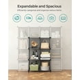 SONGMICS DIY 6 Cube Storage Organizer Cubbie Storage Modular Bookshelf