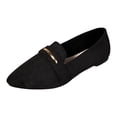 thumbnail image 6 of HEWUQI Pointed Toe Loafers for Womens Work Business Non Slip Casual Dress Shoes Comfortable Slip on Flats for Driving Travel Everyday Black Size 9.5, 6 of 6