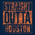 thumbnail image 4 of UGP Campus Apparel Straight Outta Houston Long Sleeve T-Shirt - Medium - Navy w/Orange Print, 4 of 6