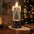 thumbnail image 2 of Lighted Christmas Snow Globe Candle Tabletop Decor Christmas Candle Holder Figurine Christmas Table Decor for Mantel Shelf Winter Home Decoration, 2 of 7