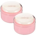 thumbnail image 1 of HLONK 2pcs Body Powder Puffs Boxes Loose Powder Containers Dusting Powder Boxes with Puffs, 1 of 7