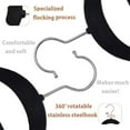 thumbnail image 3 of 10pcs 20pcs 50pcs Flocking Non-slip Traceless Coat Non-Slip Rack Thin Hangers Clothes Rack Cloth Hanger Hook Magic Clothes Hanger, 3 of 7