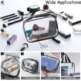 thumbnail image 5 of PULLIMORE Clear Makeup Bags PVC Cosmetic Organizer Pouch Portable Travel Toiletry Bag Plastic Airport Airline Handbags, 5 of 8