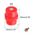 thumbnail image 2 of Unique Bargains Isolant 2pcs SM60 Isolateurs à Haute Résistance avec Vis M8 pour Armoire de Distribution d'Énergie, 2 of 6