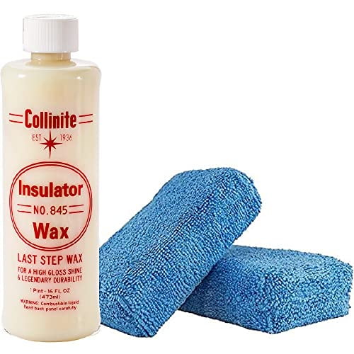 Collinite No. 845 Insulator Wax, 16 Fl Oz 1 Pack & Microfiber Sponge