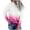 Hot Pink, variant on VANLOFE Long Sleeve Fashion Gradient Color Women's Sweater for Winter All-match Winter Pullover Hoodie for Women Daily Pullover Hoodie Young Sweater L Hot Pink
