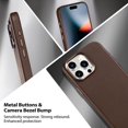 thumbnail image 3 of Funda de piel Belemay compatible con iPhone 15 Pro Brown, 3 of 9