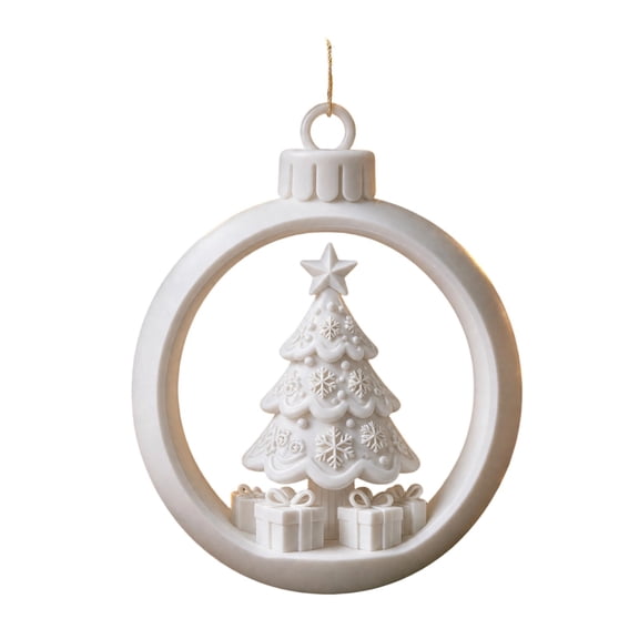 YuanGuangQ Christmas Hanging Ball Ornaments, Plastic Decorative Tree Pendant for Holiday Festive Decor, Hanging Ornament for Home Wall Party Indoor Winter Holiday Decoration