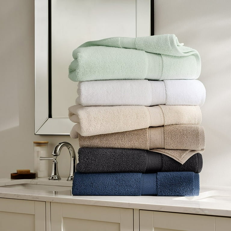 Standard Textile - Plush Towels (Lynova), White, Bath Towel - Set of 2