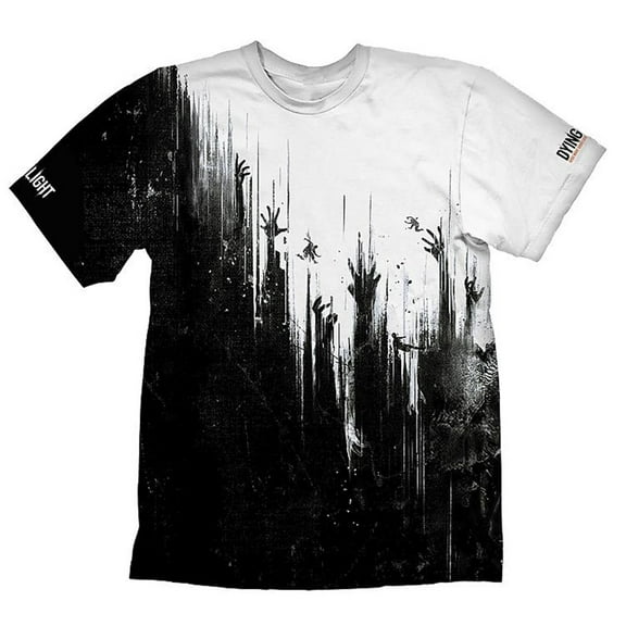 DYING LIGHT T-SHIRT BLACK & WHITE 3d Cool T-shirt Summer Casual Short Sleeve Women Men Tee