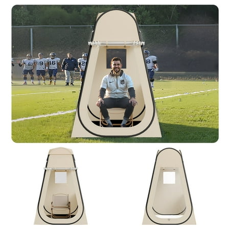 VEVOR Pop up Sports Tent, 47x47 in Clear Bubble Tent for 1 Person, Waterproof Outdoor Pod with Floor Mat & Top Cover, Garden Igloo Dome Tents Camping Shelter for Events Fishing Cheering