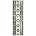 thumbnail image 3 of SAFAVIEH Studio Leather Sheeva Geometric Area Rug, Ivory/Grey, 4' x 6', 3 of 7