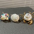 thumbnail image 6 of Stylish Shell Shape Adjustable Opening Rings Retro Design Stackable Shell Rings, 6 of 8