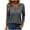 Dark Gray, variant on yunLCZ Women's Button Down Shirts Womens Casual 3/4 Sleeve Shirts V Neck Cute Tunic Tops Basic Solid Tees Blouses Casual Daily Summer Tees Work Office Casual Blouse