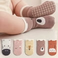 thumbnail image 4 of LYMAYTER Baby Toddler Non-Slip Socks 1 Pairs with Grips for Little Girls Boys Walking Indoor Slipper‌ 0-5Y, 4 of 7