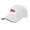 white, variant on US 250 Years Freedoms 1776-2026 250th Birthday Sandwich Brim Hat for Him, Premium Polyester, Adjustable Fit, Fits 22-23" Head - crimson