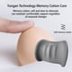 thumbnail image 5 of Cojín de soporte lumbar para coche con espuma viscoelástica | La almohada ergonómica del respaldo alivia la fatiga al conducir, apoya la columna vertebral | Funda transpirable, 16"x12"x4" | Gris,, 5 of 8