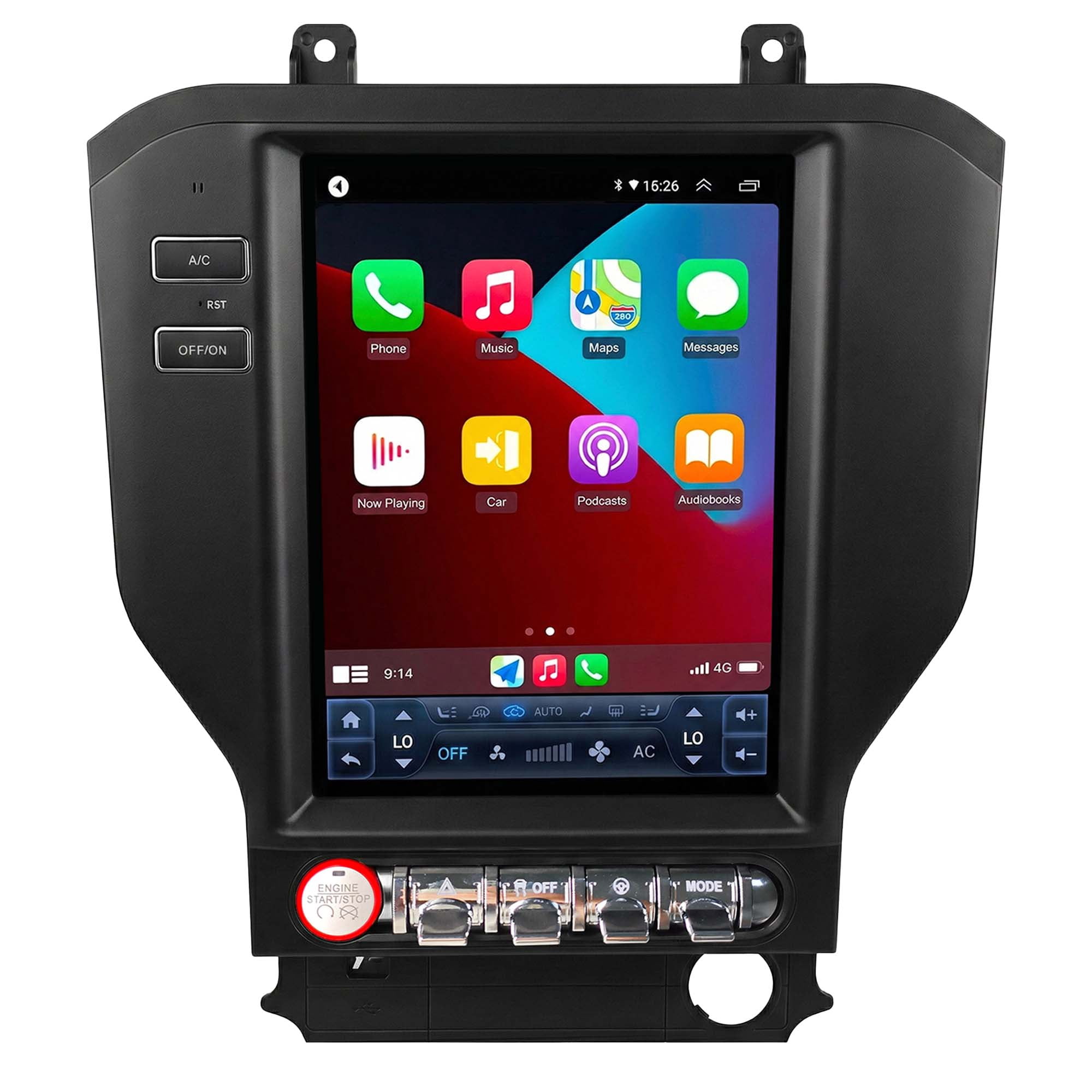 10.4" Car Stereo Radio Upgrade for Ford Mustang 2015-2023, 2GB+32GB Android Touch Screen Head Unit with Wireless CarPlay & Android Auto, GPS